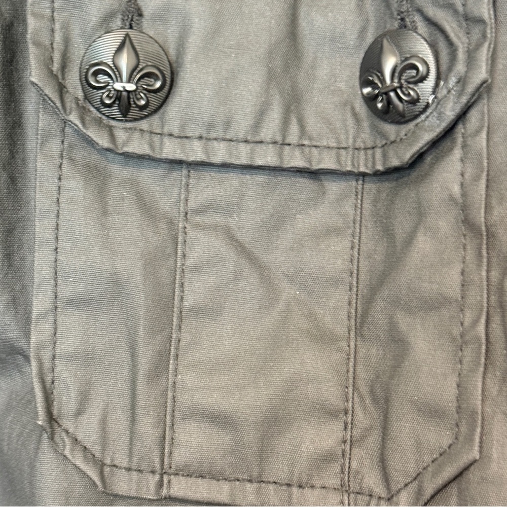 Rock Revival XXL Black Military Gothic Jacket Fleur De Lis 100% Proceeds Donated - Picture 6 of 16
